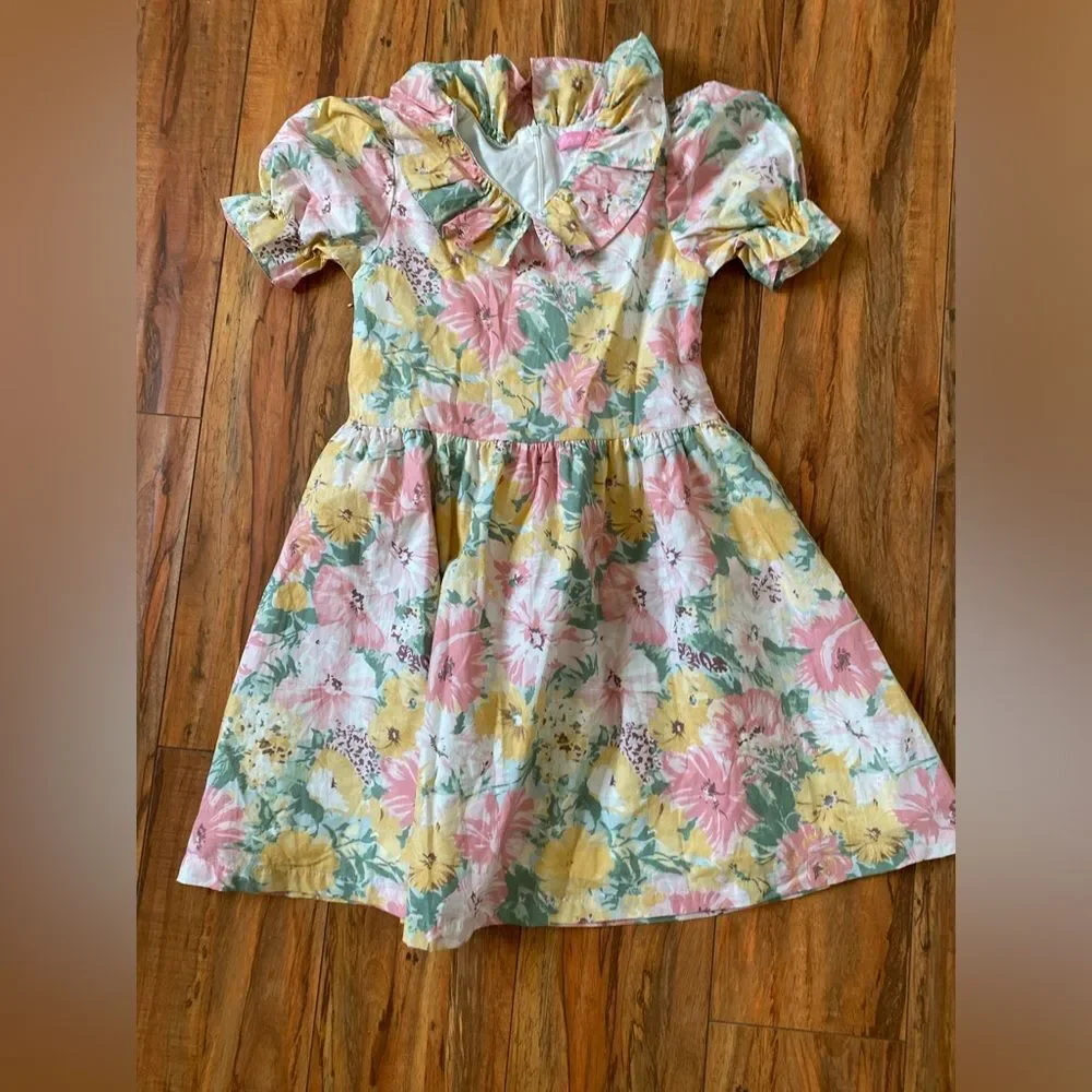 Peppermint Multicolor Floral Dress sz 10(kids)
